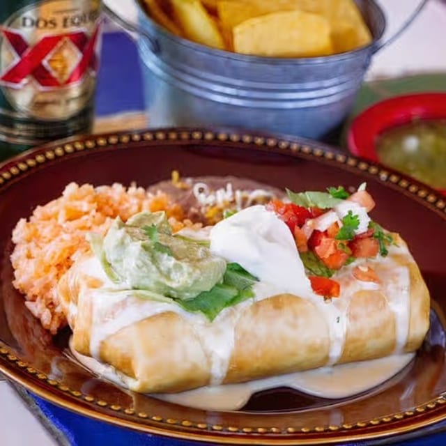 Traditional Chimichanga.