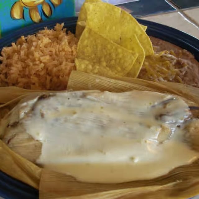 Jumbo Shredded Beef Tamale.