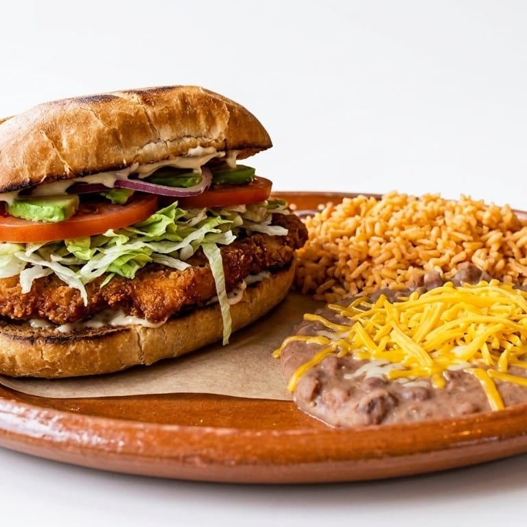 Milanesa Torta (Fried Chicken Sandwich).