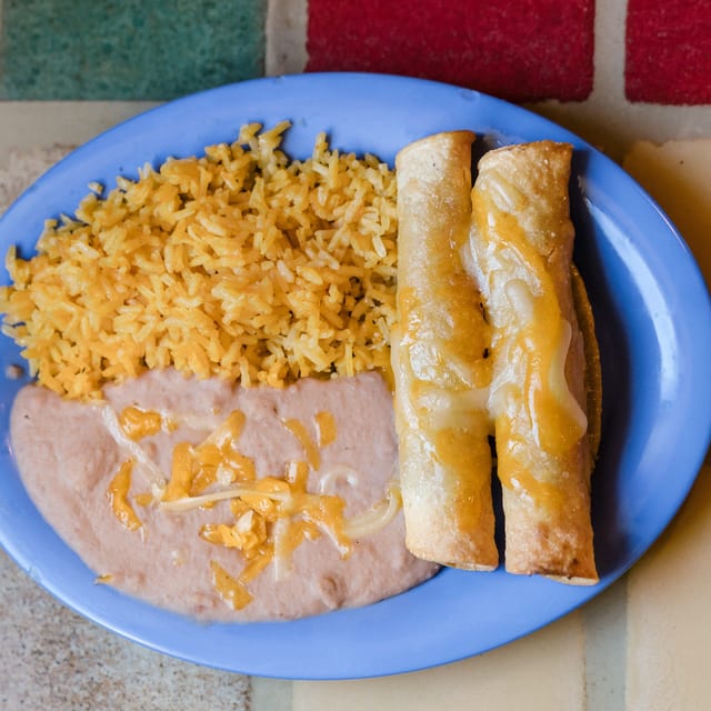 Kid's 2 Rolled Tacos.