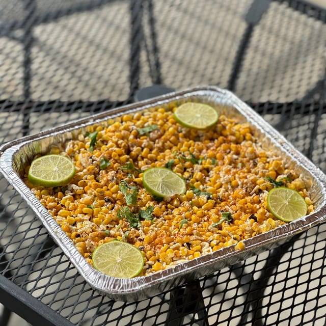 Street Corn (half-pan, 32 servings).