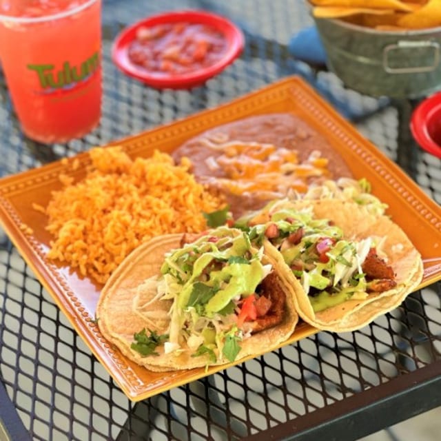 Mexican Fried Chicken Tacos.