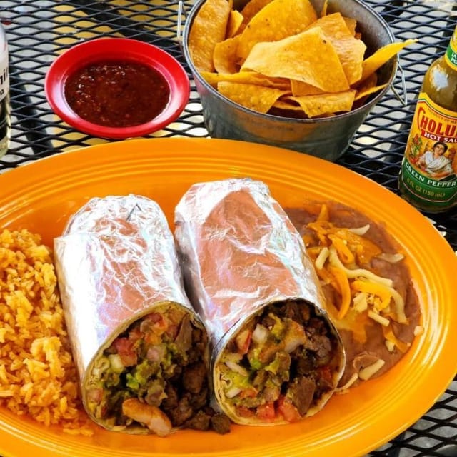 Surf N' Turf Burrito.