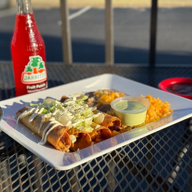 Green Chile Chicken Taquitos.