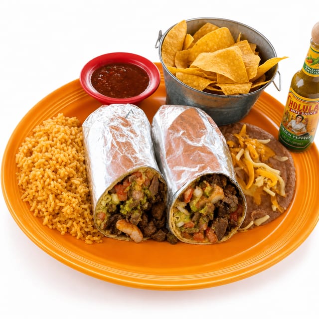 Surf N' Turf Burrito.