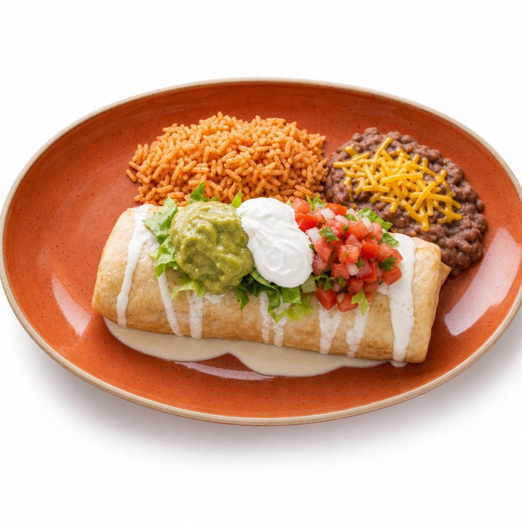 Traditional Chimichanga.