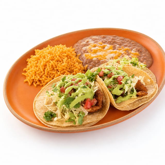 Mexican Fried Chicken Tacos.