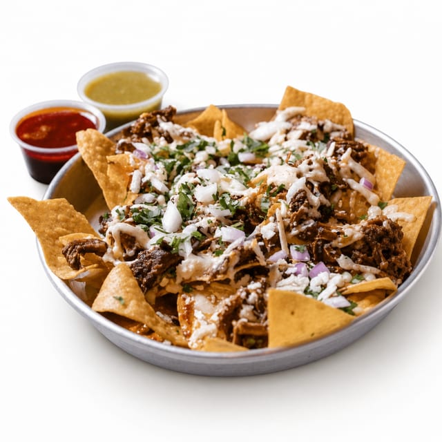 Beef Birria Nachos.