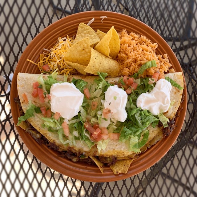Sloppy Jose Quesadilla.