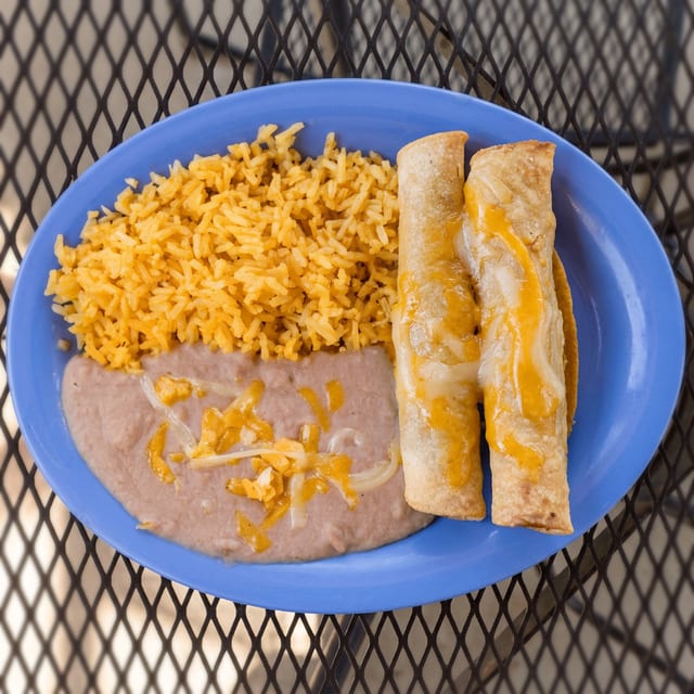 Kid's 2 Rolled Tacos.