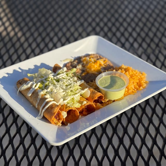 Green Chile Chicken Taquitos.