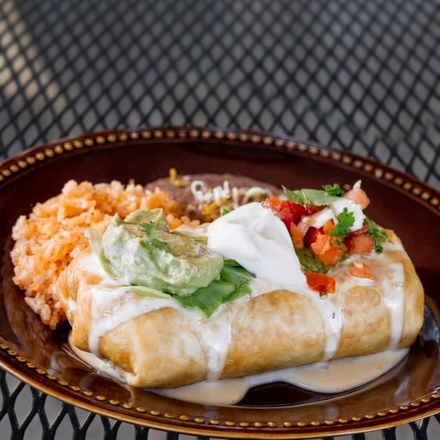 Traditional Chimichanga.
