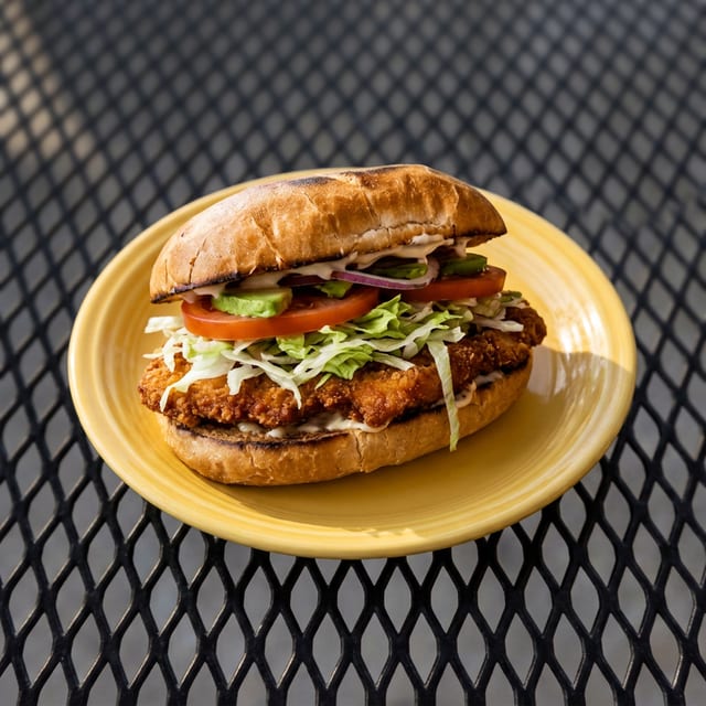 Milanesa Torta (Fried Chicken Sandwich).