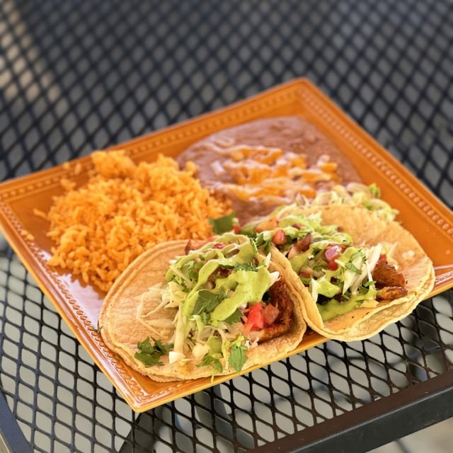 Mexican Fried Chicken Tacos.