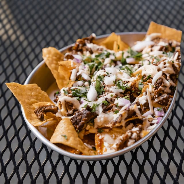 Beef Birria Nachos.
