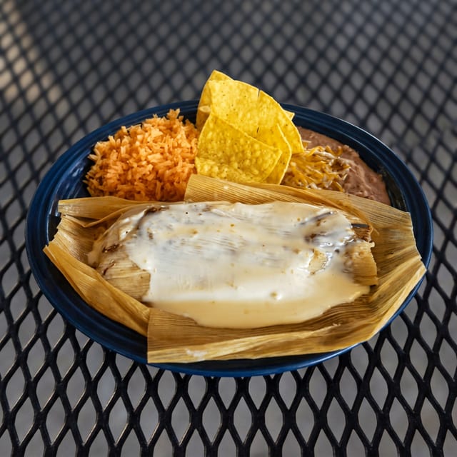 Jumbo Shredded Beef Tamale.