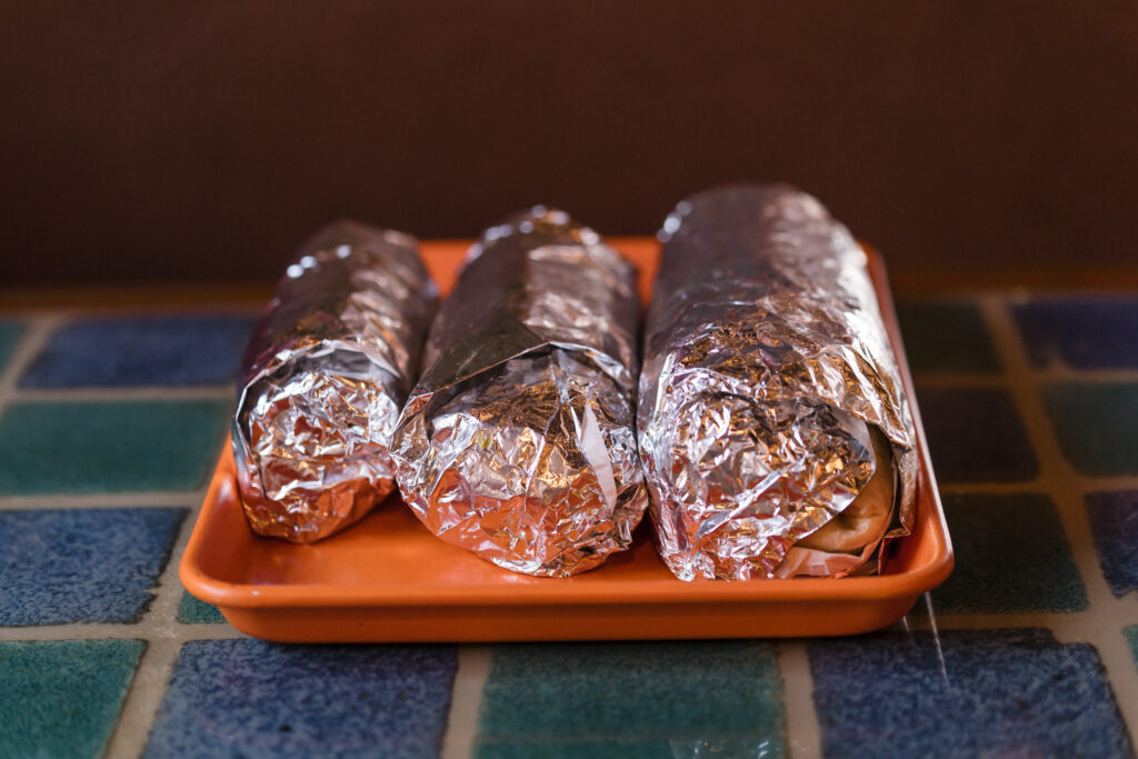 Tortillas in Foil